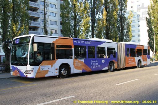 Aba 592 : bus pub pour la Foire de Fribourg