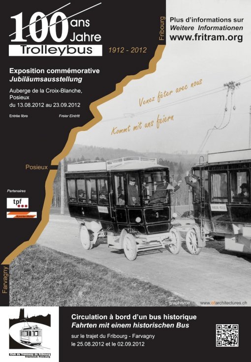 Affiche "100 ans Trolleybus"